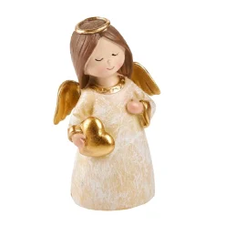 NANU-NANA Figuren|Weihnachtsdeko*Engel Mit Flügel, Herz, 13.5 Cm
