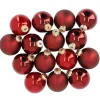 NANU-NANA Weihnachtsbaumschmuck|Weihnachten*15er Glaskugeln 6 Cm, Rot