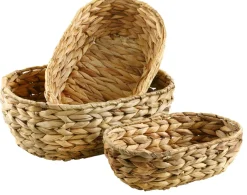 NANU-NANA Organisation*3er Set Aufbewahrungskorb, Oval