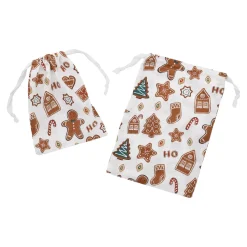 NANU-NANA Nikolaus|Geschenkverpackungen*2er Set Beutel Weihnachten, Lebkuchen