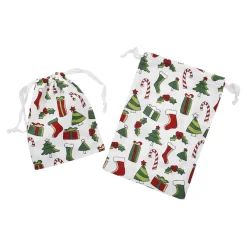 NANU-NANA Nikolaus|Geschenkverpackungen*2er Set Beutel Weihnachten, Klassisch