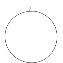 NANU-NANA Frühlingsdeko*3er Set Deko-Ringe, Schwarz/matt