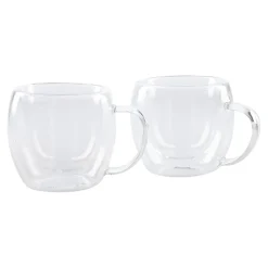 NANU-NANA Shop The Geschenk|Küche*2er Set Doppelwand-Espressoglas, 80 Ml
