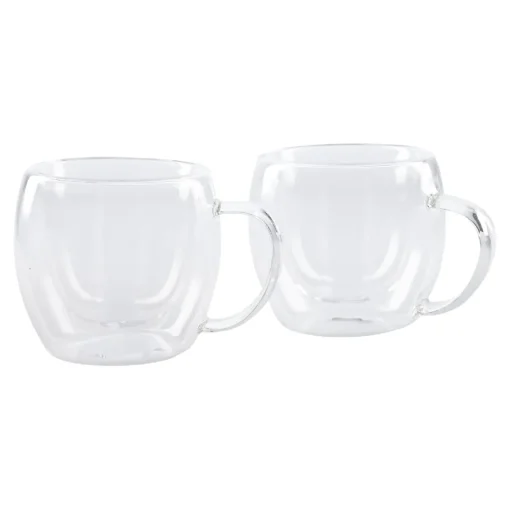 NANU-NANA Shop The Geschenk|Küche*2er Set Doppelwand-Espressoglas, 80 Ml