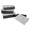 NANU-NANA Organisation*4er Set Geschenkkarton Design, Schwarz/weiß