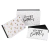 NANU-NANA Geschenkverpackung|Geschenkideen*3er Set Geschenkkarton Geburtstag, Schwarz/weiß