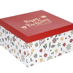 NANU-NANA Geschenkverpackung|Geschenkideen*5er Set Geschenkkarton Motiv, Weiß