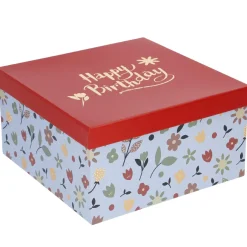 NANU-NANA Geschenkverpackung|Geschenkideen*5er Set Geschenkkarton Motiv, Blau