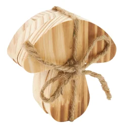 NANU-NANA Weihnachtstraditionen|Adventskränze & Zubehör*3er Set Holz-Deko Pilz/gebrannt