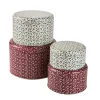 NANU-NANA Weihnachtsbäckerei*4er Set Keksdose Ilex, Rund, Rot/weiß