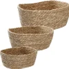 NANU-NANA Organisation*3er Set Korb Natur, Eckig/natur