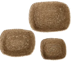 NANU-NANA Organisation*3er Set Korb Natur, Eckig/natur