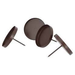 NANU-NANA Adventskränze & Zubehör|Weihnachtsdeko*4er Set Kranzkerzenhalter, Braun-matt, 7 Cm