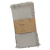NANU-NANA Küche*2er Set Platzset Fransen, Taupe, 33 X 48 Cm