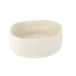 NANU-NANA Organisation|Schalen & Tabletts*3er Set Schale Jute, Rund, Weiß