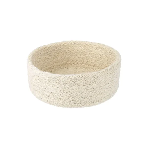 NANU-NANA Organisation|Schalen & Tabletts*3er Set Schale Jute, Rund, Weiß