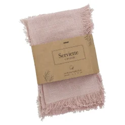 NANU-NANA Küche*2er Set Serviette, Rosa, 35 X 35 Cm