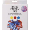 NANU-NANA Fashion*3er Set Textilfarbe Batik, DIY, Rot/gelb/hellblau