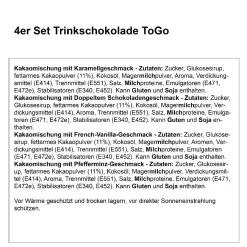 NANU-NANA Küche*4er Set Trinkschokolade ToGo