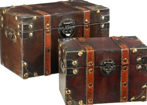 NANU-NANA Hochzeitsgeschenke|Organisation*2er Set Truhe