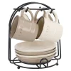 NANU-NANA Küche*Espresso-Set Cafe, Braun/creme