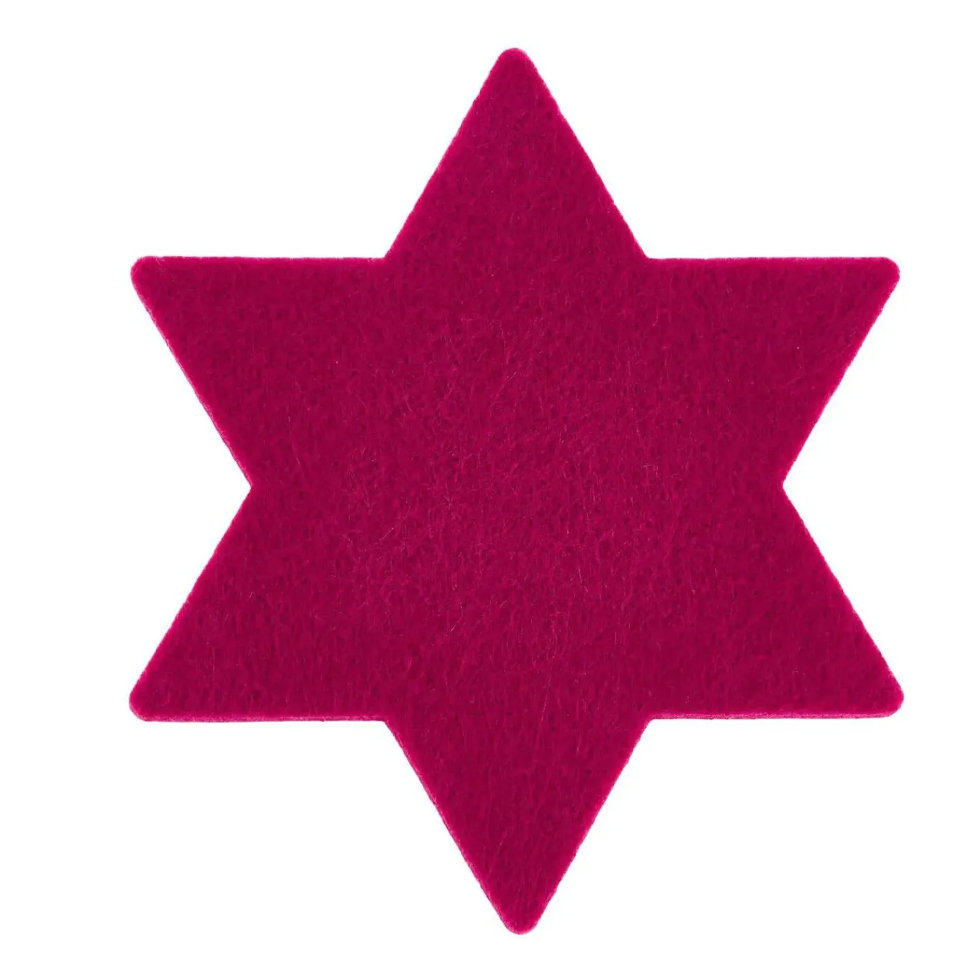 NANU-NANA Küche|Weihnachtsdeko*Filz-Untersetzer Stern, Pink, 13 Cm