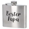 NANU-NANA Geschenkideen*Flachmann Spruch, Bester Papa, 150 Ml