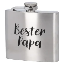 NANU-NANA Geschenkideen*Flachmann Spruch, Bester Papa, 150 Ml
