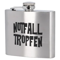 NANU-NANA Geschenkideen*Flachmann Spruch, Notfalltropfen, 150 Ml