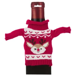 NANU-NANA Küche|Weihnachtsgeschenke*Flaschenbezug Strick, Rehkitz