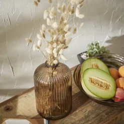 NANU-NANA Vasen & Kunstblumen|Herbstdeko*Flaschenvase Daroca, Taupe, 23 Cm