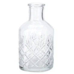 NANU-NANA Tischdeko Hochzeit|Vasen & Kunstblumen*Flaschen-Vase Rauten, Bauchig