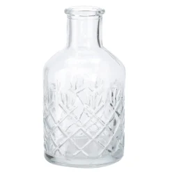 NANU-NANA Tischdeko Hochzeit|Vasen & Kunstblumen*Flaschen-Vase Rauten, Bauchig