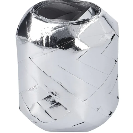 NANU-NANA Geschenkverpackung|Geschenkverpackungen*Geschenkband Eiknäuel, Silber, 30 M