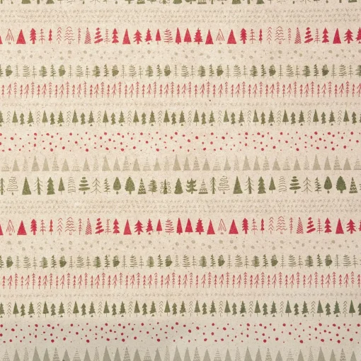 NANU-NANA Geschenkverpackungen*Geschenkpapier Graspapier, Bäume/creme, 1 X 3 M