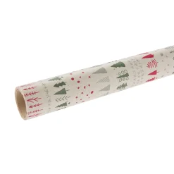 NANU-NANA Geschenkverpackungen*Geschenkpapier Graspapier, Bäume/creme, 1 X 3 M