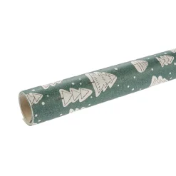 NANU-NANA Geschenkverpackungen*Geschenkpapier Graspapier, Bäume/grün, 1 X 3 M