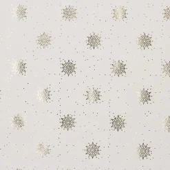 NANU-NANA Geschenkverpackungen*Geschenkpapier Prägung, Schneeflocke/creme, 2 M