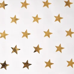 NANU-NANA Geschenkverpackungen*Geschenkpapier Stern, Creme/gold, 2 M