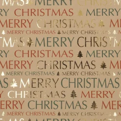 NANU-NANA Geschenkverpackungen|Weihnachten*Geschenkpapier Xmas-Motiv, Schrift, 2 M