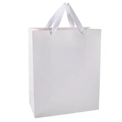NANU-NANA Geschenkverpackung|Geschenkverpackungen*Geschenktüte Edel, Weiß, 26 X 32 Cm