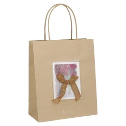 NANU-NANA Geschenkverpackung*Geschenktüte Mit Karte, Love, 21 X 25.5 Cm