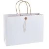 NANU-NANA Hochzeitsgeschenke|Geschenkverpackung*Geschenktüte Mit Knopf, Weiß, 32.5 X 24 Cm