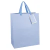 NANU-NANA Geschenkverpackung*Geschenktüte Prägung, Hellblau, 25.4 X 30.5 Cm