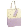 NANU-NANA Geschenkverpackung*Geschenktüte Stern/Verlauf, Flieder/creme, 18 X 23 Cm