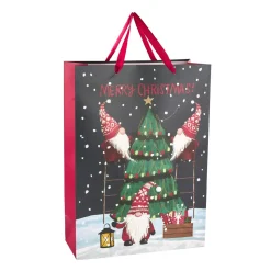 NANU-NANA Geschenkverpackungen*Geschenktüte Wichtel/Baum, Baum, 33 X 46 Cm