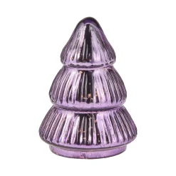 NANU-NANA Weihnachtsdeko*Glas-Tanne Antik, Lila, 8.5 X 11 Cm