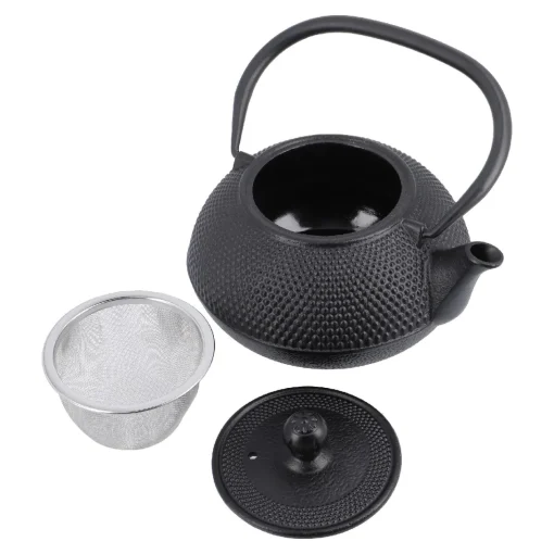 NANU-NANA Shop The Geschenk|Weihnachtsgeschenke*Gusseisen Teekanne, Schwarz