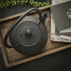 NANU-NANA Shop The Geschenk|Weihnachtsgeschenke*Gusseisen Teekanne, Schwarz