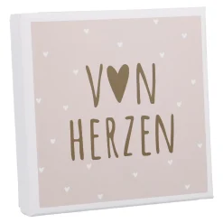 NANU-NANA Organisation*Gutscheinbox Von Herzen/rosa, 11 X 11 Cm